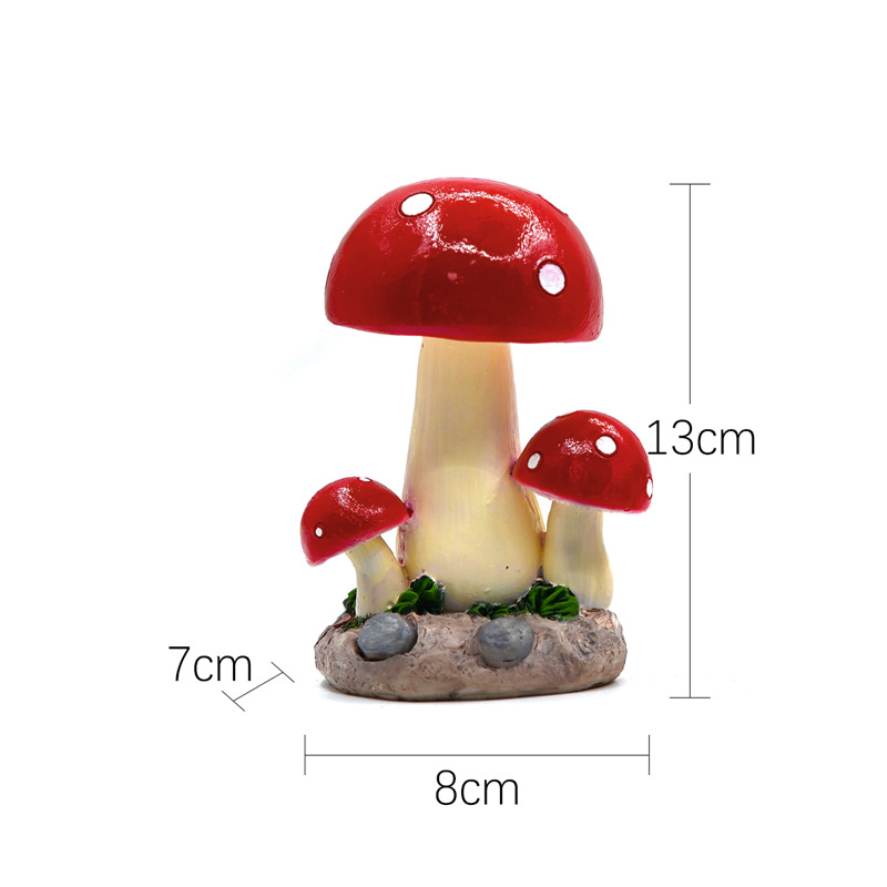 Živicové remeslá: séria Mushroom Zakka s mikrolandšaftom machu a sukulentmi v kvetináči, dekoratív predmety zo živice; materiál: syntetická živica; štýl: moderná jednoduchosť; balenie: kartón