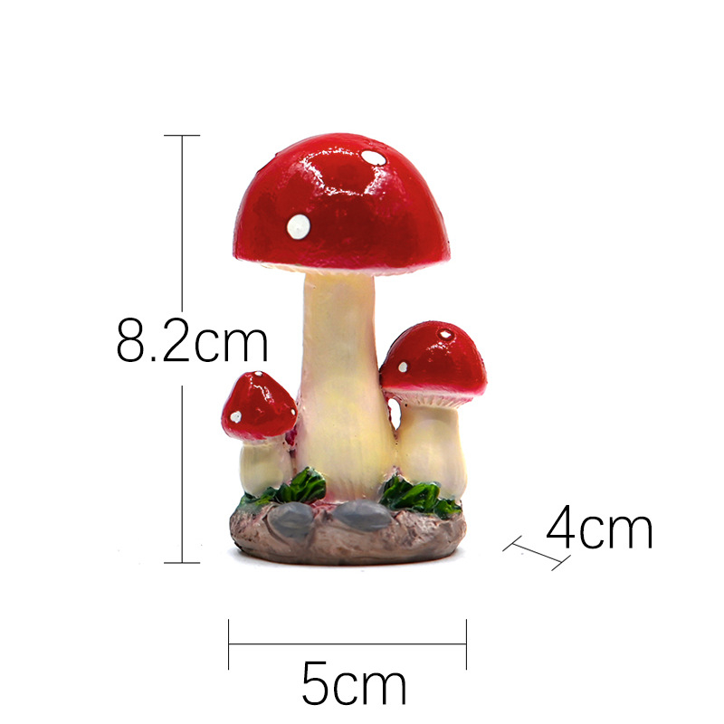 Živicové remeslá: séria Mushroom Zakka s mikrolandšaftom machu a sukulentmi v kvetináči, dekoratív predmety zo živice; materiál: syntetická živica; štýl: moderná jednoduchosť; balenie: kartón