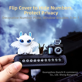 Plastová tabuľka s telefónnym číslom na auto na dočasné parkovanie a presúvanie áut, tlač loga k dispozícii, autorizovaná súkromná značka