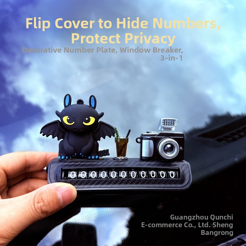 Plastová tabuľka s telefónnym číslom na auto na dočasné parkovanie a presúvanie áut, tlač loga k dispozícii, autorizovaná súkromná značka