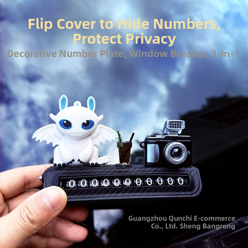 Plastová tabuľka s telefónnym číslom na auto na dočasné parkovanie a presúvanie áut, tlač loga k dispozícii, autorizovaná súkromná značka