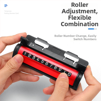 Skrytá parkovacia známka pre auto, rám z kovu a plastu, logo tlačené, značka Yikadi