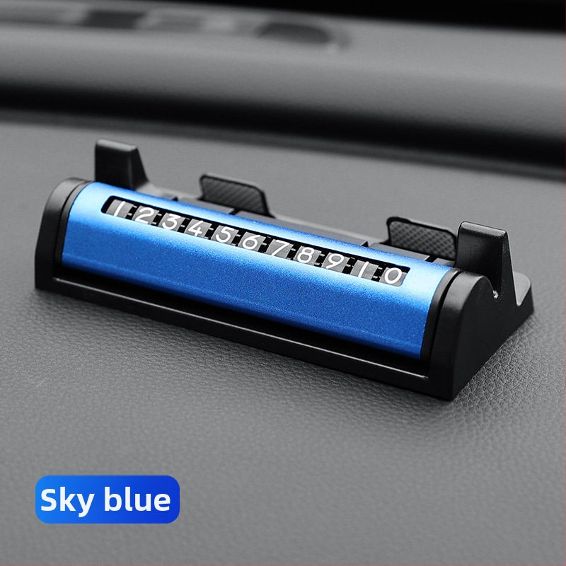 Skrytá parkovacia známka pre auto, rám z kovu a plastu, logo tlačené, značka Yikadi