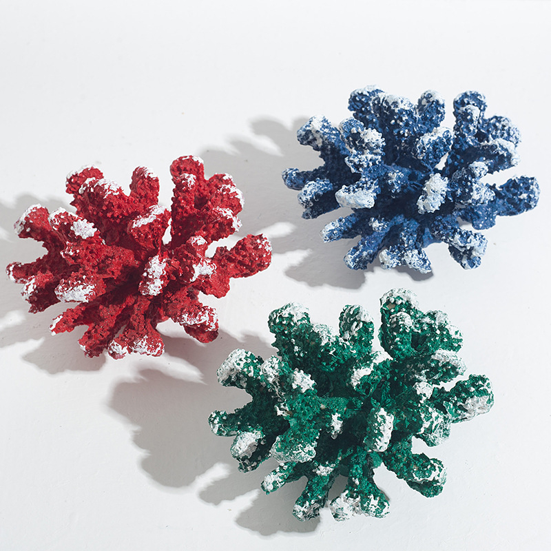 Peisaj de coral din rășină pentru acvariu – stil mediteranean, figură de coral, producție din rășină