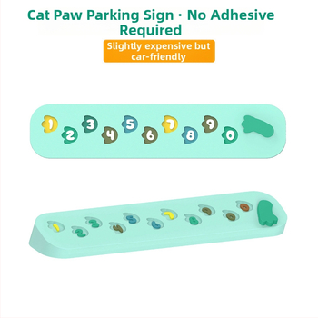 Dočasná parkovacia tabuľa pre ženy s telefónnym číslom, vnútorná dekorácia auta bez lepidla, PVC tabuľka, model Rainbow Cat Claw Stop Sign