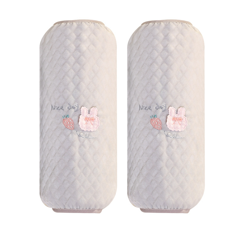 Manșete pentru brațe de femei, birou, pluș cu desene animate, catifea carouri, broderie, stil coreean, anti-murdărire