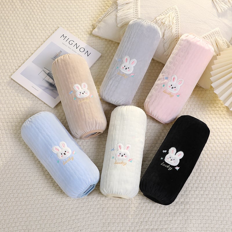 Manșete pentru brațe de femei, birou, pluș cu desene animate, catifea carouri, broderie, stil coreean, anti-murdărire