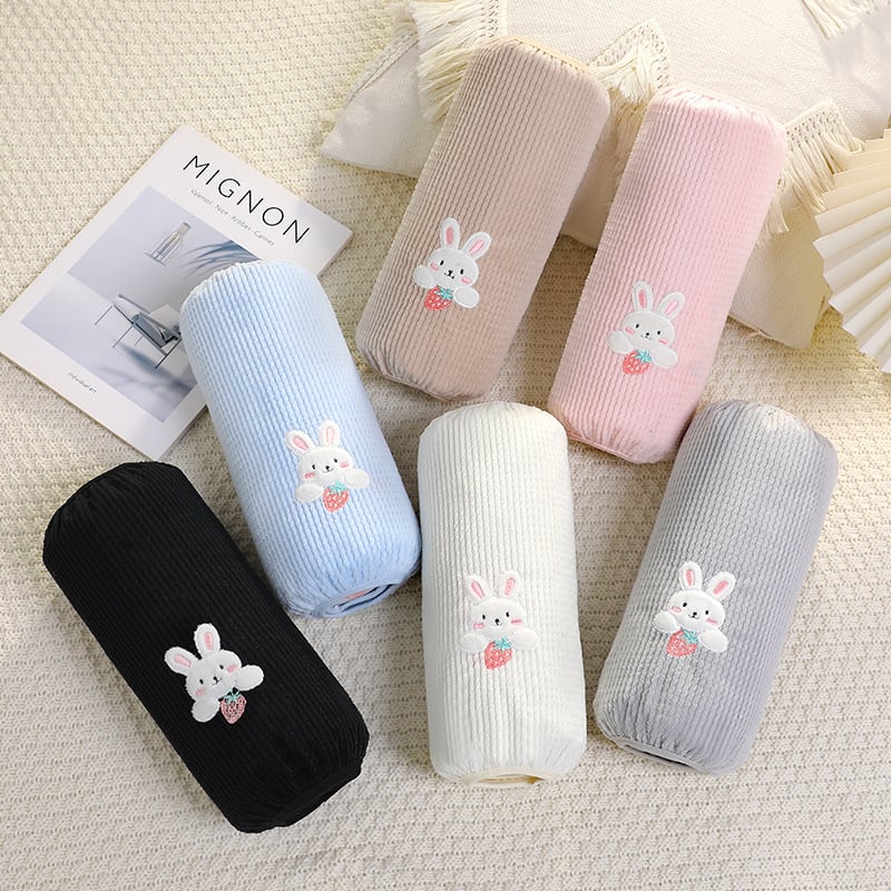 Manșete pentru brațe de femei, birou, pluș cu desene animate, catifea carouri, broderie, stil coreean, anti-murdărire