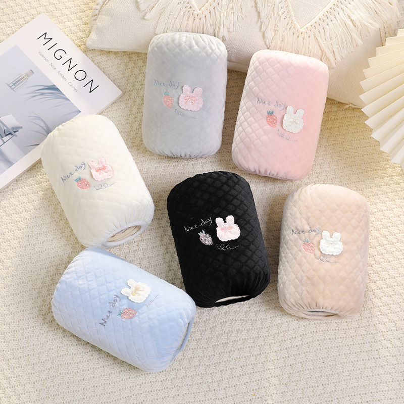 Manșete pentru brațe de femei, birou, pluș cu desene animate, catifea carouri, broderie, stil coreean, anti-murdărire