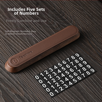 Treasure lvbao Drevená skrytá parkovacia tabuľka pre auto, Model #123F, Tlač loga k dispozícii