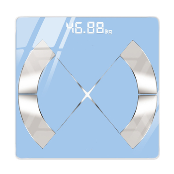 Hengyi Bluetooth умна везна за телесна мазнина, за възрастни, до 180 кг капацитет, измерва тегло, телесна мазнина, калории и влажност, USB или AA батерия