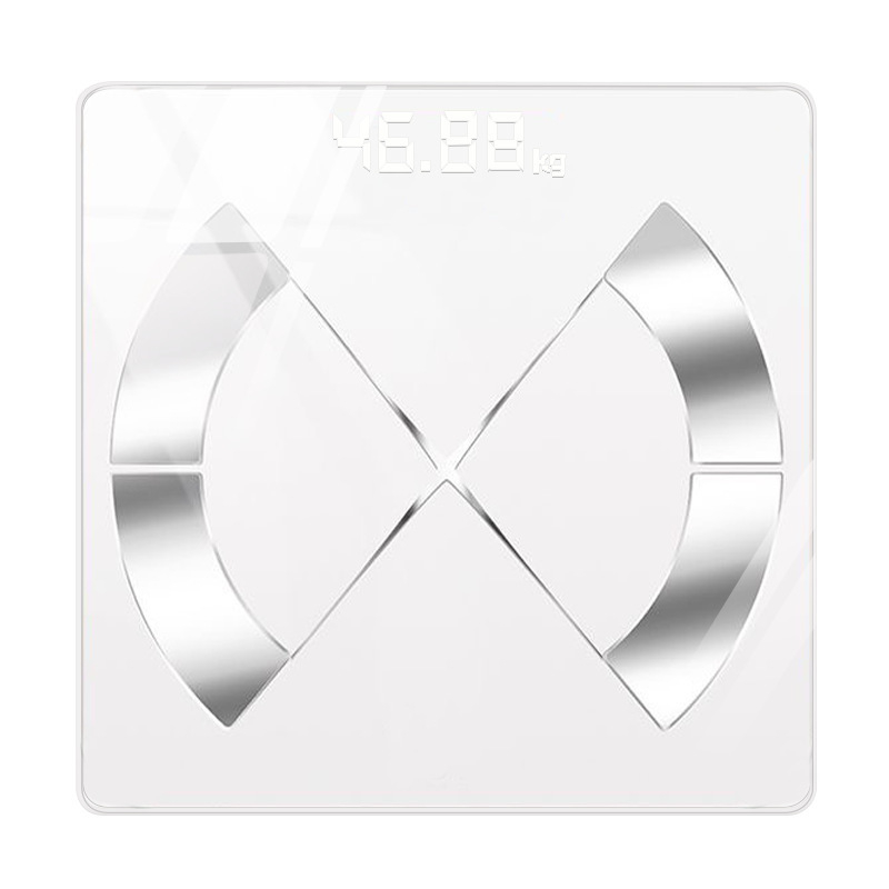 Hengyi Bluetooth умна везна за телесна мазнина, за възрастни, до 180 кг капацитет, измерва тегло, телесна мазнина, калории и влажност, USB или AA батерия