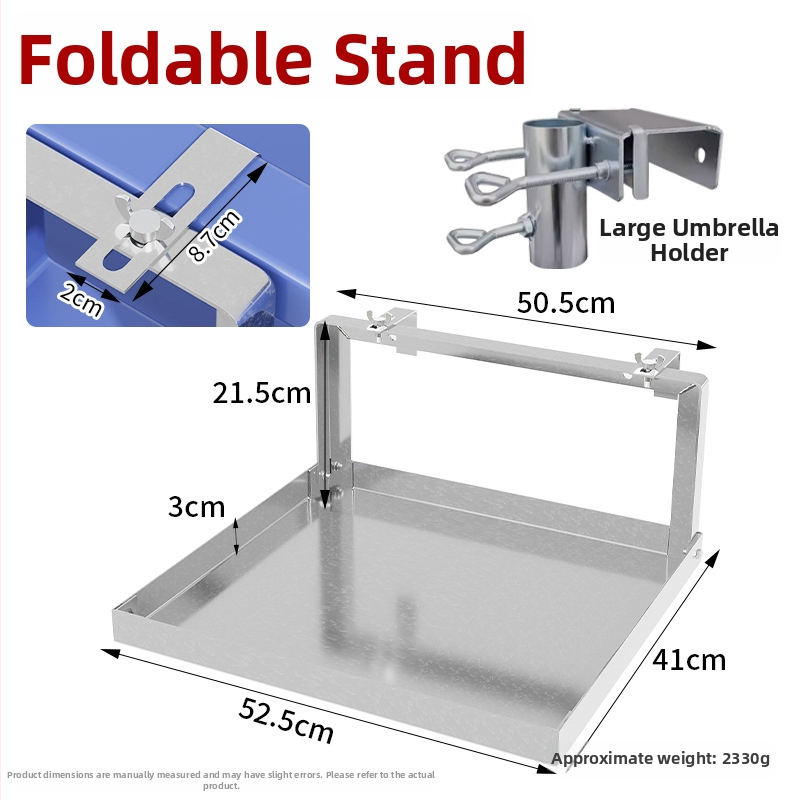 Стойка за електронна везна, сгъваема и закачваща, универсална за пазари и превозни средства, модел DZCZJ, захранване чрез презареждане