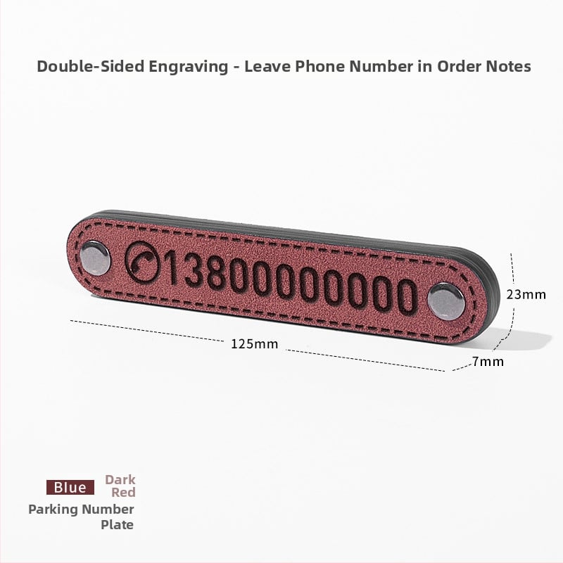 Табелка за паркинг с номер – замшена вътрешна автомобилна принадлежност с персонализирано лого, модел FMHM356, скрит тип, персонализация (FMHM356, Скрит тип, Лого отпечатано, Персонализация)
