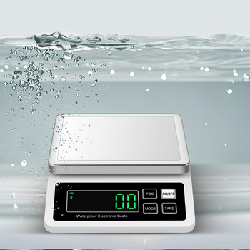 Emperor DH-8903 водоустойчива кухненска везна, 1 кг/0,1 г–15 кг/1 г, 304 неръждаема стомана, DC зареждане, многофункционална електронна везна