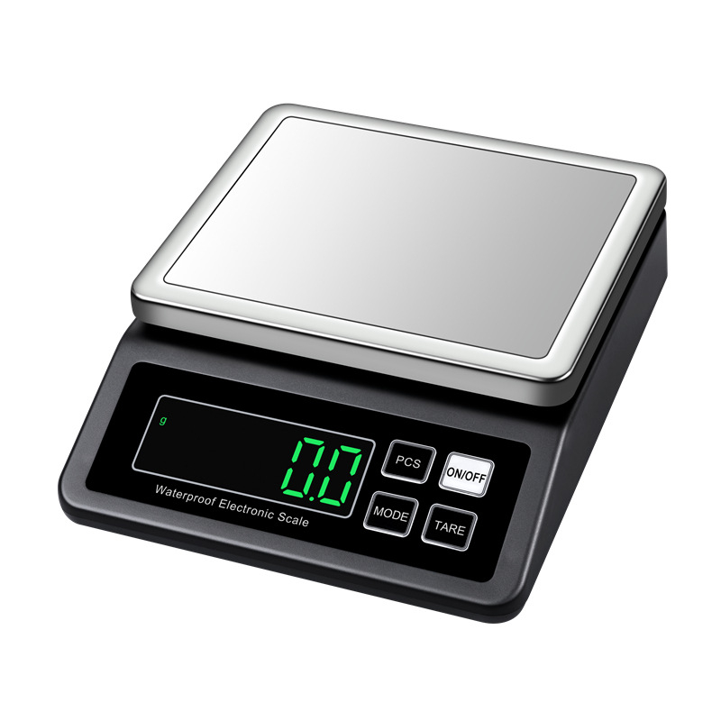 Emperor DH-8903 водоустойчива кухненска везна, 1 кг/0,1 г–15 кг/1 г, 304 неръждаема стомана, DC зареждане, многофункционална електронна везна