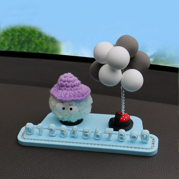 Carte temporară de parcare cu număr de telefon — decor interior auto 4D DIY, model 9272-02, PVC