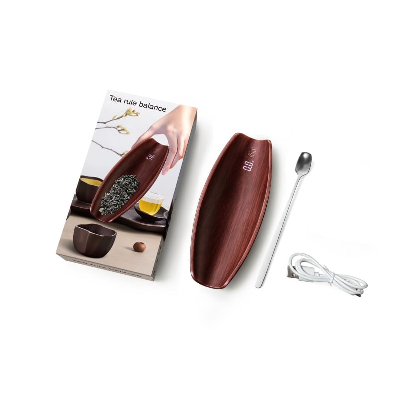 Cântar digital pentru ceai DH-C03, capacitate 500 g, precizie 0,1 g, alimentare USB, ABS+metal