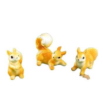 Dekorácia pre terárium zo živice: DIY machová krajina so malým veveričkou – dekorácia do akvária/terária