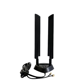 Antena omnidirecțională pentru router, 12 dBi, exterior, tri-band 2,4/5,8/6 GHz, Bluetooth