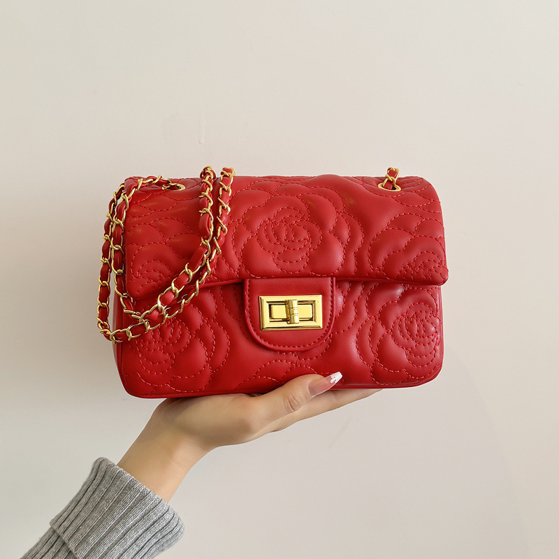 Príručná taška na rameno s horizontálnym štvorcovým tvarom, PU materiál, zámkové zapínanie, vnútorná kapsa na telefón, polyesterová podšívka, jednorramenná ramenná páska