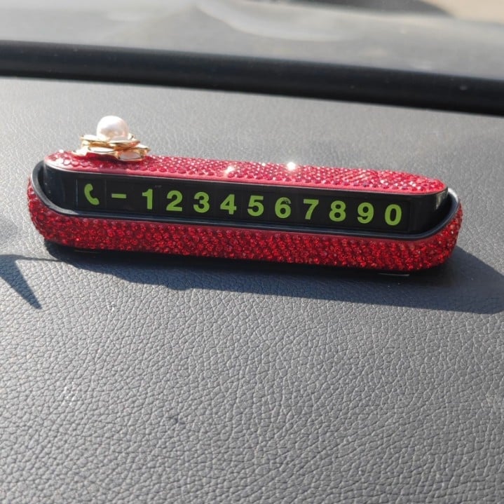 Royal butterfly луминесцентна пластмасова декоративна табелка за интериора на автомобила за временно паркиране, без персонализация, без лого