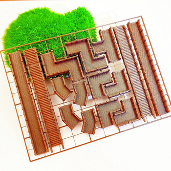 Set mikrolandskapu starovekej budovy – Plast, 3D tlač, Tvar: mikrolandskap starovekej budovy, Štýl: staroveké budovy, Balenie: v krabičke