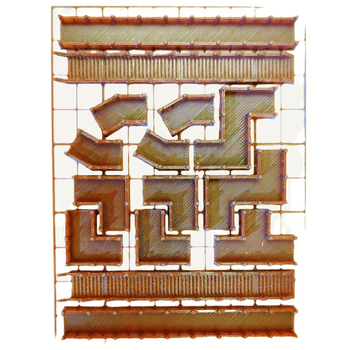 Set mikrolandskapu starovekej budovy – Plast, 3D tlač, Tvar: mikrolandskap starovekej budovy, Štýl: staroveké budovy, Balenie: v krabičke