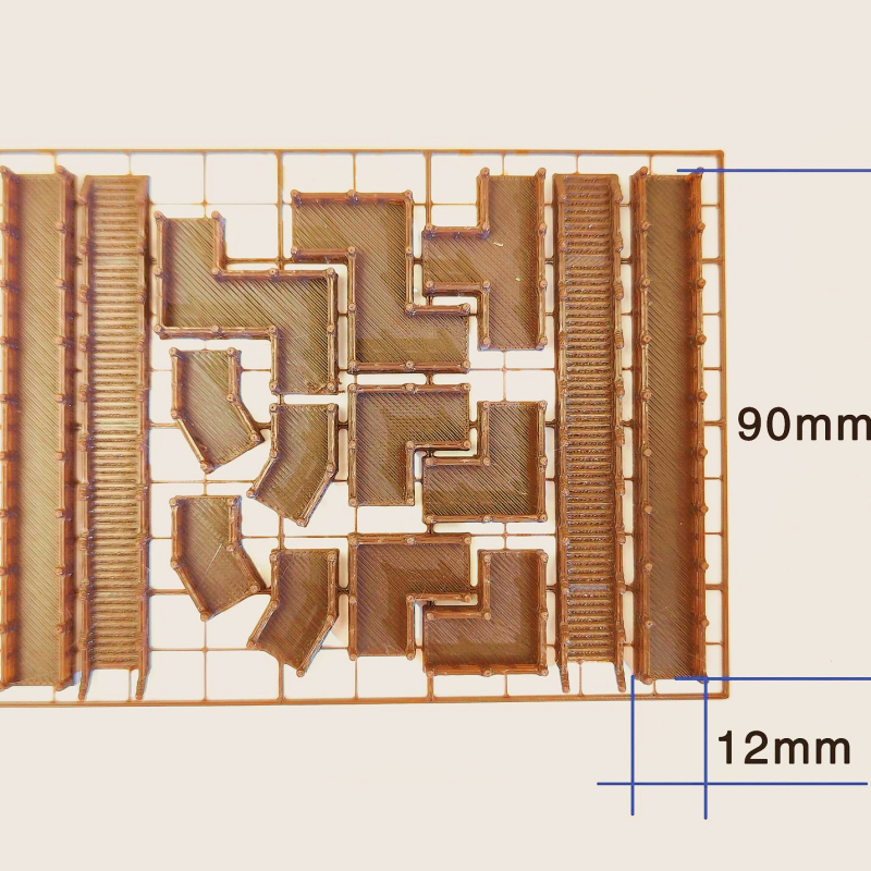 Set mikrolandskapu starovekej budovy – Plast, 3D tlač, Tvar: mikrolandskap starovekej budovy, Štýl: staroveké budovy, Balenie: v krabičke