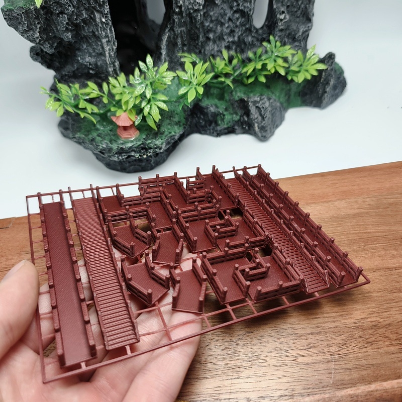 Set mikrolandskapu starovekej budovy – Plast, 3D tlač, Tvar: mikrolandskap starovekej budovy, Štýl: staroveké budovy, Balenie: v krabičke