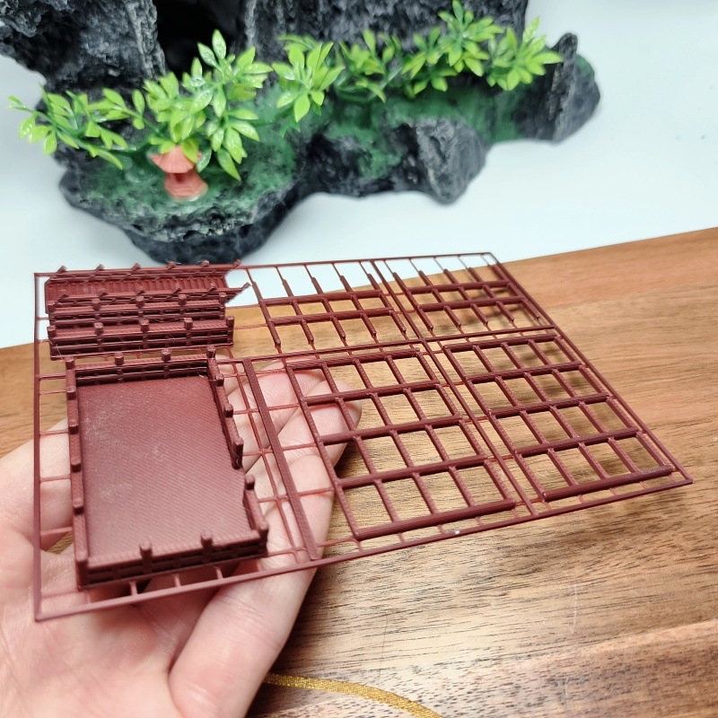 Set mikrolandskapu starovekej budovy – Plast, 3D tlač, Tvar: mikrolandskap starovekej budovy, Štýl: staroveké budovy, Balenie: v krabičke