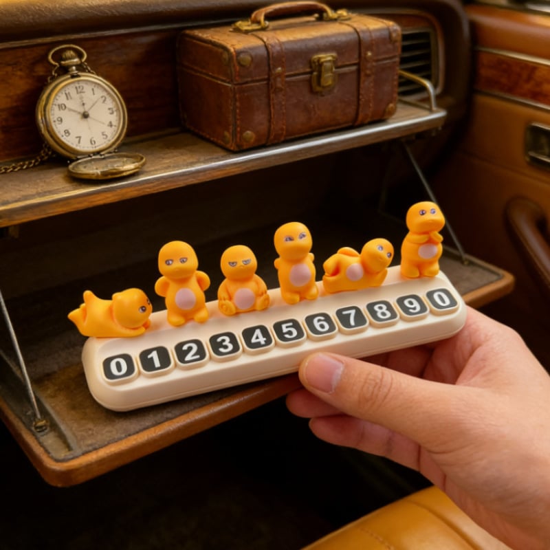 Електронна паркинг плоча, многофункционална временна номерна плоча със персонализируем телефонен номер, смола, Yi Xian Automotive Products