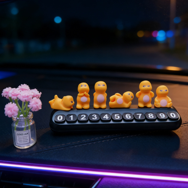 Електронна паркинг плоча, многофункционална временна номерна плоча със персонализируем телефонен номер, смола, Yi Xian Automotive Products