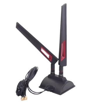 Kétsávos asztali antenna 2.4G/5.8G, omnidirekcionális, WiFi 6 routerhez, nagy nyereség