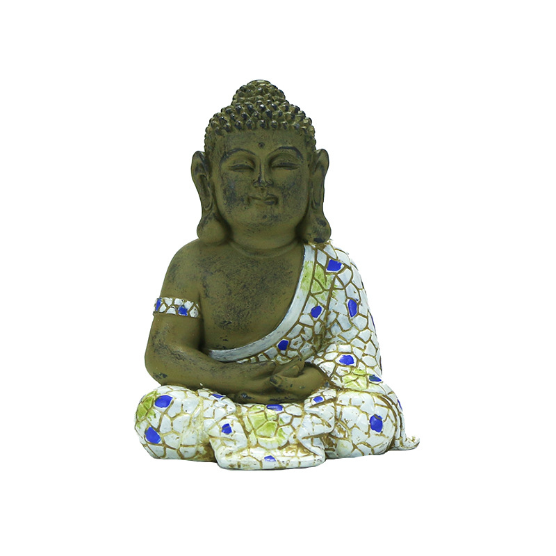 Buddha gradska statua, smolni zanati, sintetička smola, pastoralni stil, Zhuo Hua marka