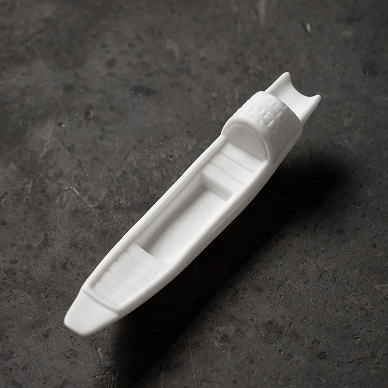 Decor ceramic de barcă – făcut manual, Zen pentru acvariu, micro peisaj