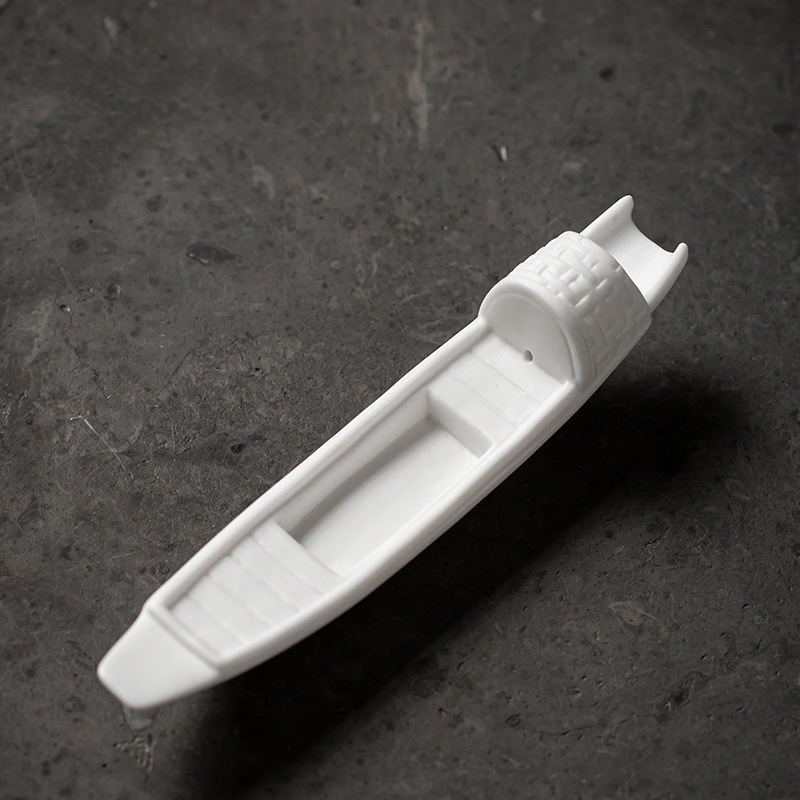 Decor ceramic de barcă – făcut manual, Zen pentru acvariu, micro peisaj