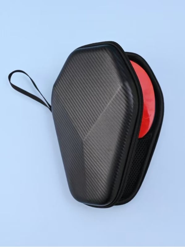 Geantă pentru rachete de ping-pong, husă dură de protecție, capacitate mare, compartimente duale pentru rachete (orizontal și vertical)