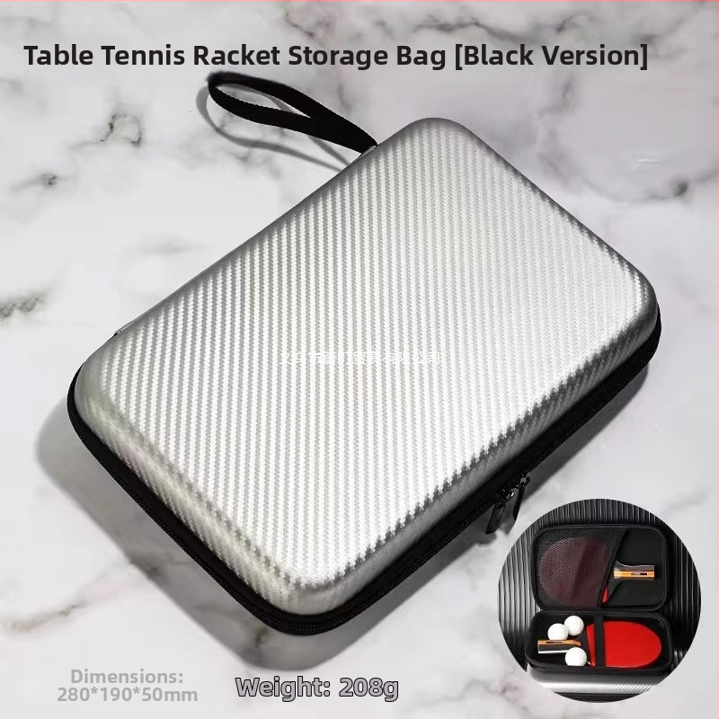 Pingpong raketes soma, ciets korpuss, liela ietilpība, dubultie nodalījumi raketēm (horizontāli un vertikāli)