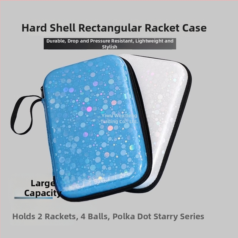 Pingpong raketes soma, ciets korpuss, liela ietilpība, dubultie nodalījumi raketēm (horizontāli un vertikāli)