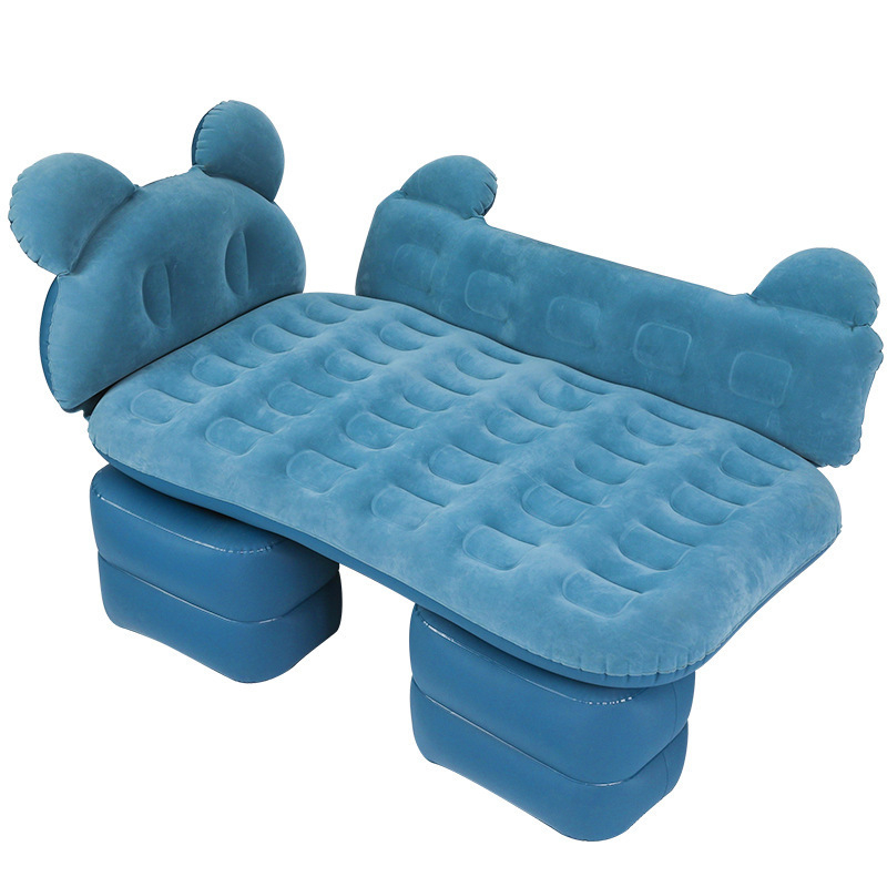 Автомобилно надуваемо легло с защита за облегалки, PVC с флокинг покритие, модел C01, ръчно надуване, универсално приложение, тегло 3 кг, максимална товароподемност 300 кг