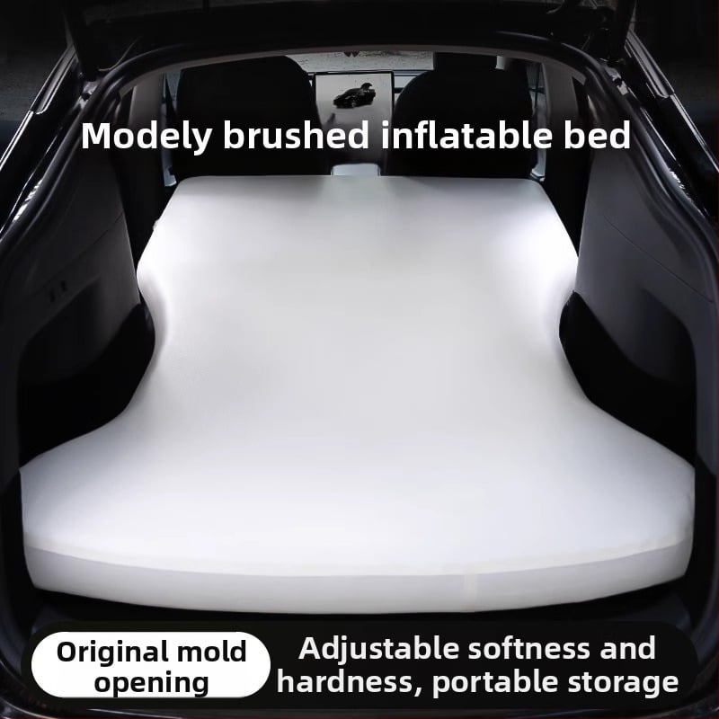 Saltea gonflabilă pentru mașină, pentru bancheta din spate Tesla Model Y – pat de dormit pentru camping nocturn (PVC)