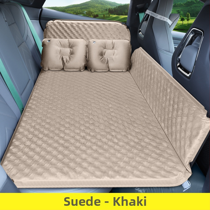 Automobiļa gaisa gultā priekš aizmugures sēdekļa — universāla piestāšana pie sedāna, materiāls: flocking, automātiska piepūšanās