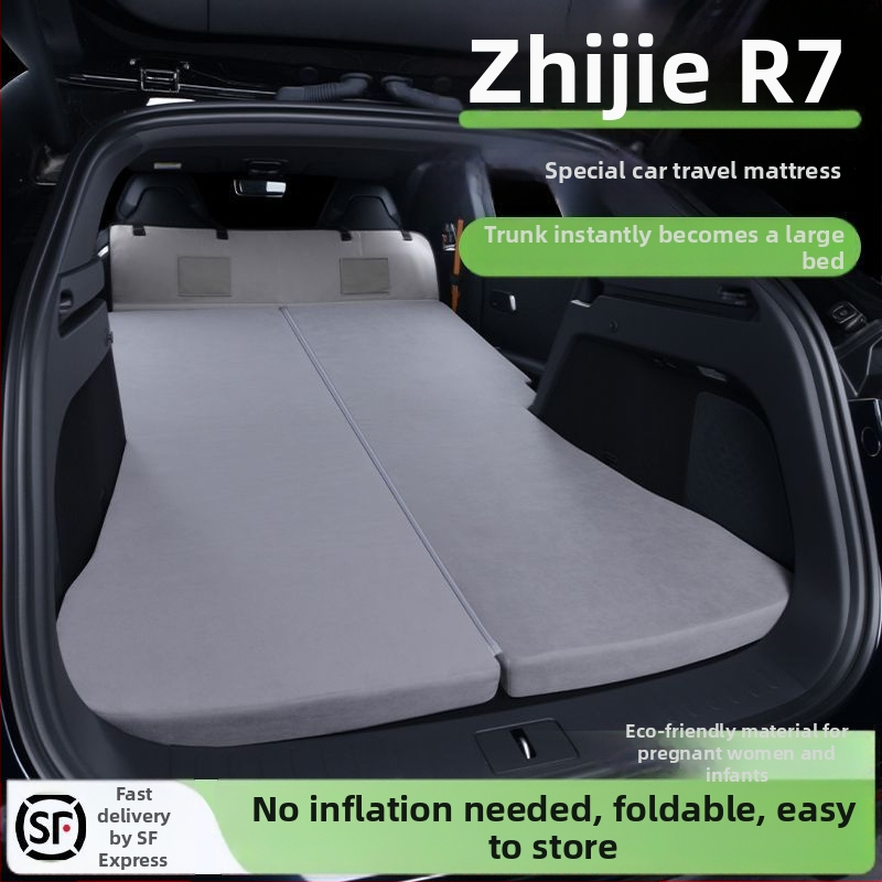 Zhijie R7 autómatrac, kompatibilný s modelmi 24-26, spací matrac do kufra, bez pumpy, na cestovanie a kempovanie.