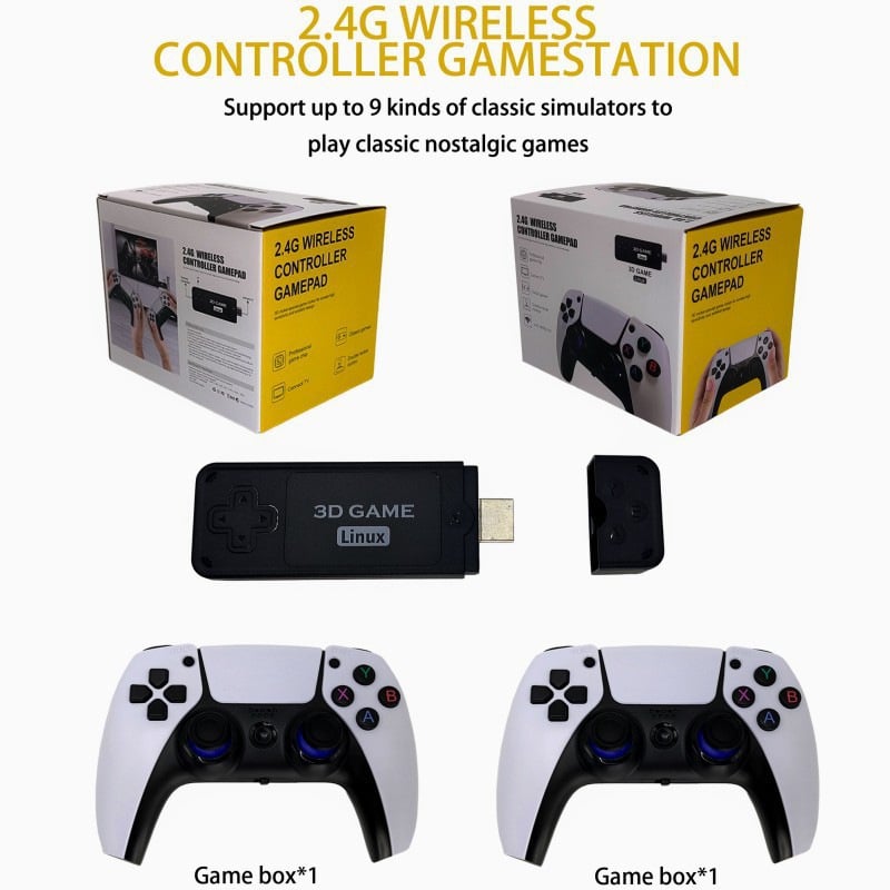 Namų arkadinė žaidimų konsolė su dviejų žaidėjų valdikliais, USB, HDMI, 1 GB RAM, OEM apdorojimas