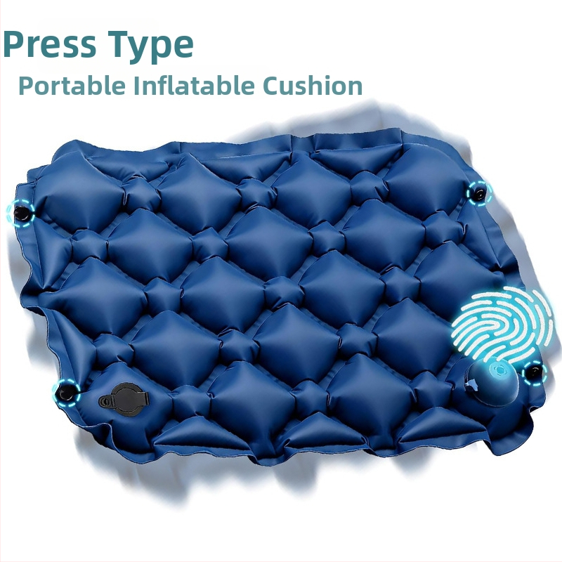 Izpūšams ārējs kempinga spilvens; ultra viegls; 5 cm biezums; 90 g svars; materiāls: 40d neilons TPU; pielāgojams