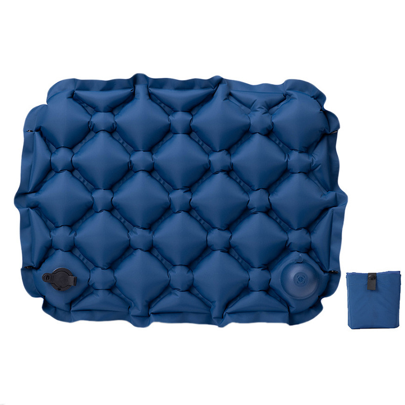 Izpūšams ārējs kempinga spilvens; ultra viegls; 5 cm biezums; 90 g svars; materiāls: 40d neilons TPU; pielāgojams