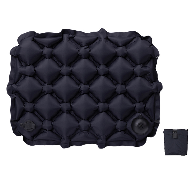 Izpūšams ārējs kempinga spilvens; ultra viegls; 5 cm biezums; 90 g svars; materiāls: 40d neilons TPU; pielāgojams