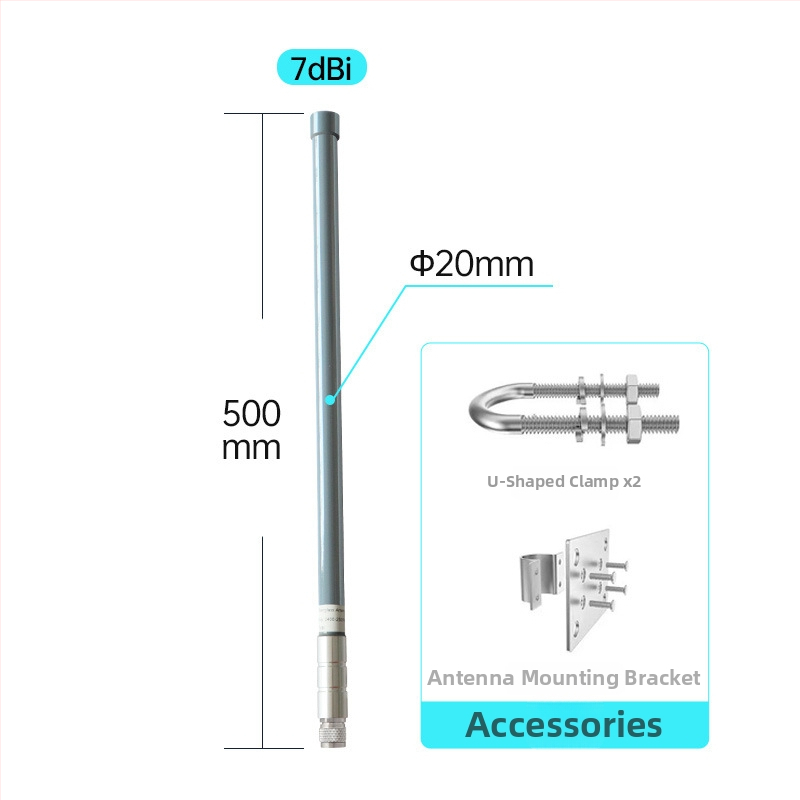 Antena baze za stanicu 2,4 GHz, omnidirekcionalna, staklena vlakna, visok dobitak, vodootporna