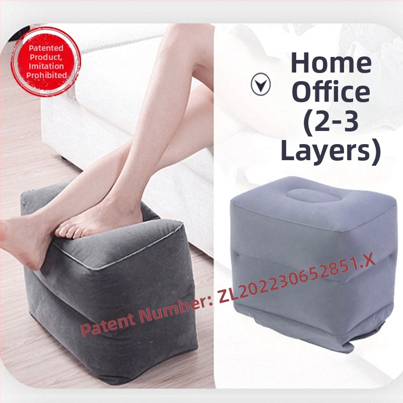 Piepūšams kāju balsts, flokēts PVC, 0,4 mm biezums, regulējams, modelis ZM403046-0202